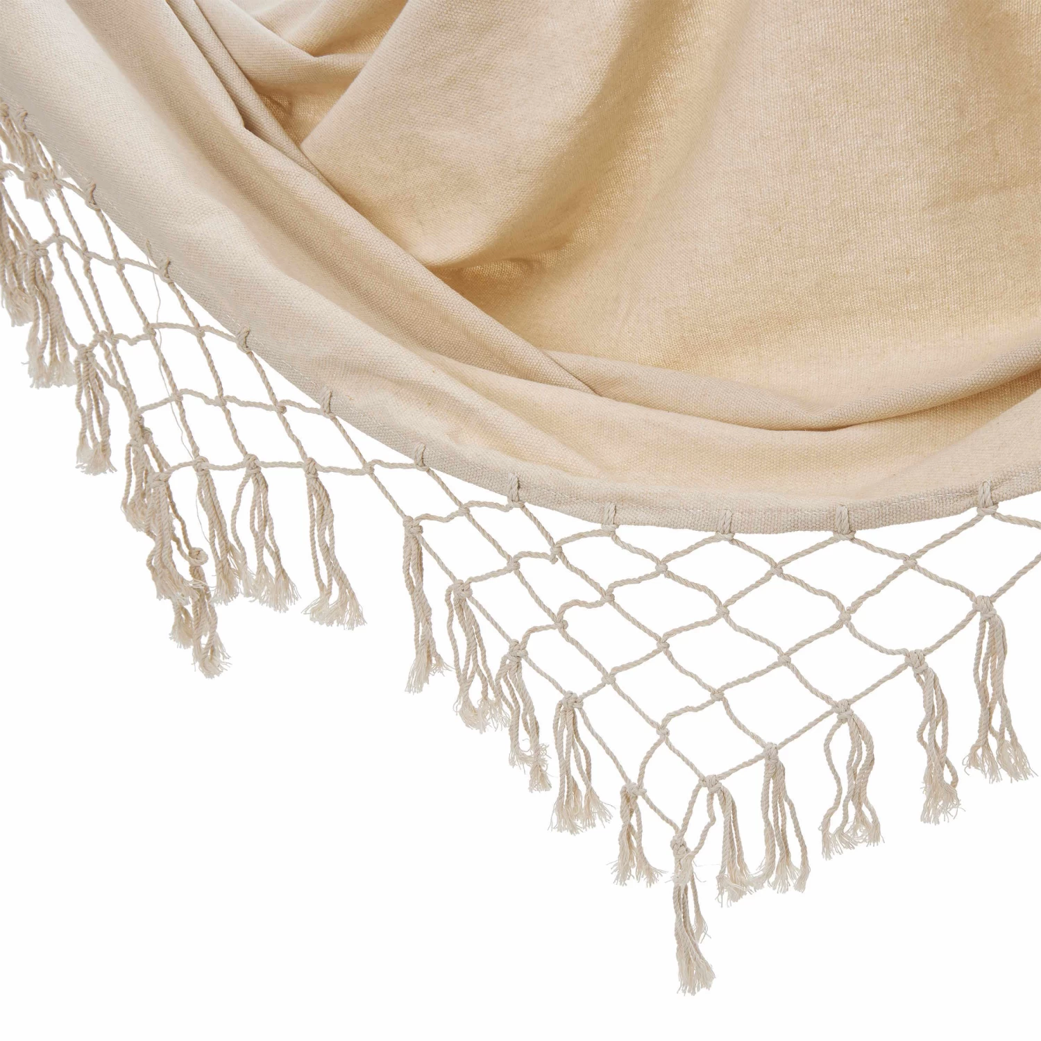 Hängematte Mit Fransen Und Beutel DAYDREAMER In Creme 3 Hängematte Mit Fransen Und Beutel DAYDREAMER In Creme – Bild 2