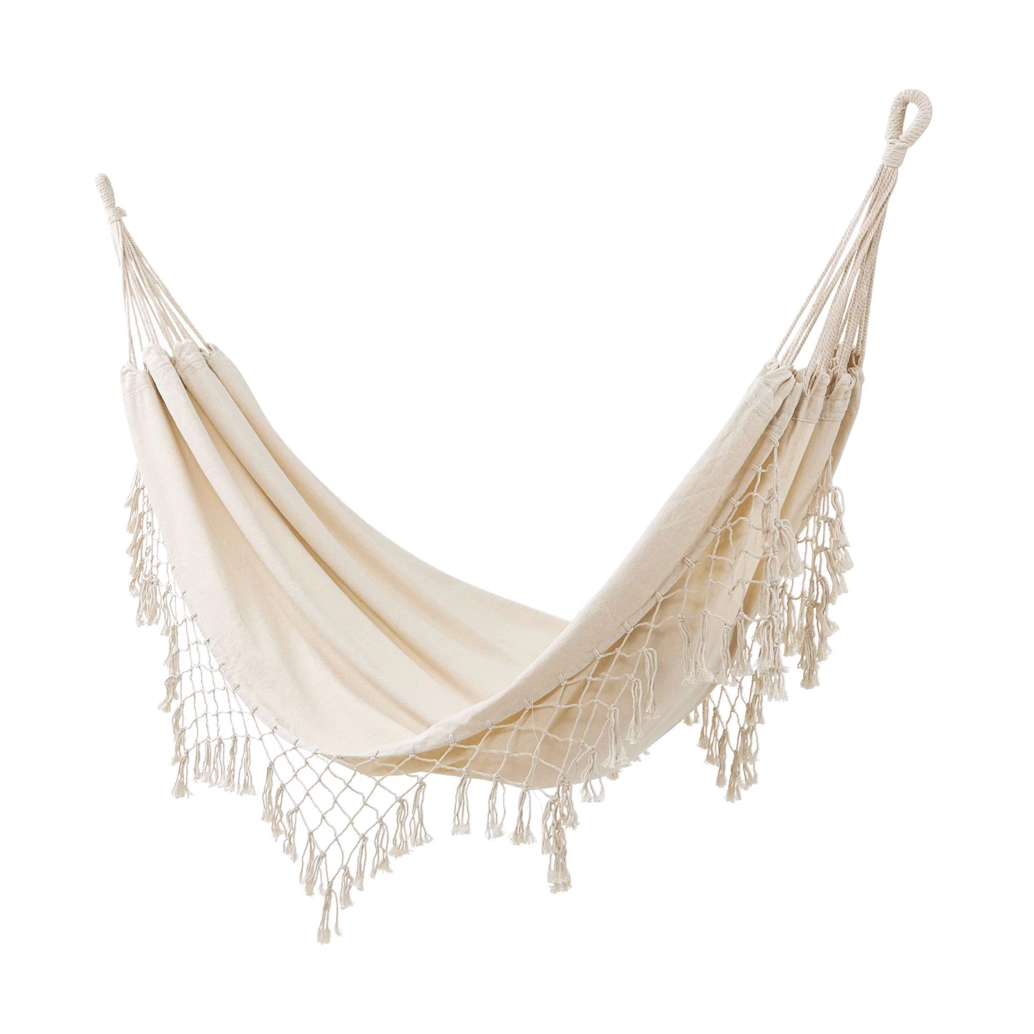 Hängematte Mit Fransen Und Beutel DAYDREAMER In Creme 2 Hängematte Mit Fransen Und Beutel DAYDREAMER In Creme