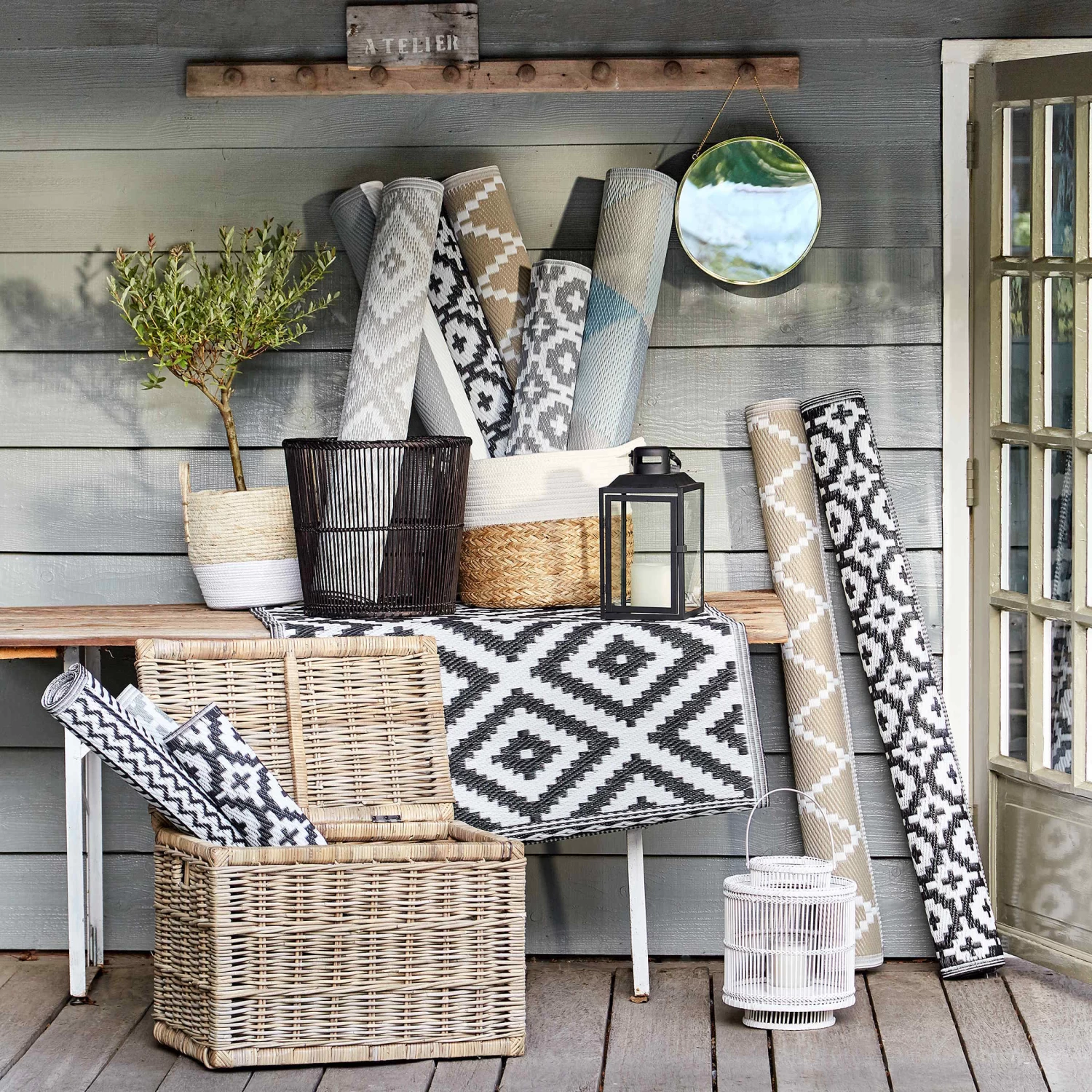 In- & Outdoor-Läufer Mosaik L 140 X B 70cm COLOUR CLASH In Grau 9 In- & Outdoor-Läufer Mosaik L 140 X B 70cm COLOUR CLASH In Grau – Bild 7