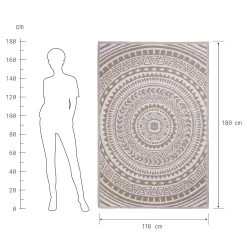 In- & Outdoor-Teppich Circles L 180 X B 118cm COLOUR CLASH In Beige -Zuhause Dekoration Store butlers in and outdoor teppich circles l 180 x b 118cm colour clash in beige 2