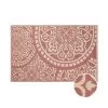In- & Outdoor-Teppich Floral L 180 X B 118cm COLOUR CLASH In Hellrot-Creme -Zuhause Dekoration Store butlers in and outdoor teppich floral l 180 x b 118cm colour clash in hellrot creme
