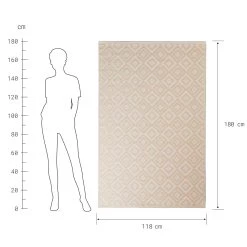 In- & Outdoor-Teppich L 180 X B 118cm COLOUR CLASH In Creme -Zuhause Dekoration Store butlers in and outdoor teppich l 180 x b 118cm colour clash in creme 2