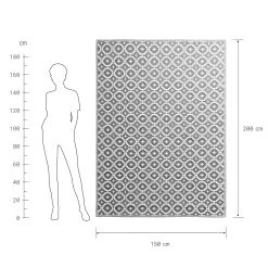 In- & Outdoor-Teppich Mosaik L 200 X B 150cm COLOUR CLASH In Taupe -Zuhause Dekoration Store butlers in and outdoor teppich mosaik l 200 x b 150cm colour clash in taupe 3