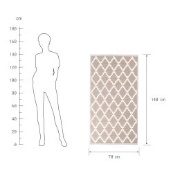 In- & Outdoor-Teppich Rauten L 140 X B 70cm COLOUR CLASH In Natur -Zuhause Dekoration Store butlers in and outdoor teppich rauten l 140 x b 70cm colour clash in natur 2