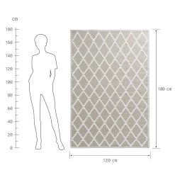 In- & Outdoor-Teppich Rauten L 180 X B 118cm COLOUR CLASH In Natur 14 In- & Outdoor-Teppich Rauten L 180 X B 118cm COLOUR CLASH In Natur -Zuhause Dekoration Store butlers in and outdoor teppich rauten l 180 x b 118cm colour clash in natur 3