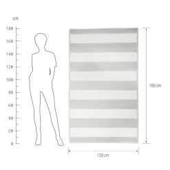 In- & Outdoor-Teppich Streifen L 180 X B 120cm COLOUR CLASH In Grau -Zuhause Dekoration Store butlers in and outdoor teppich streifen l 180 x b 120cm colour clash in grau 2