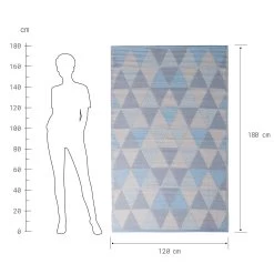 In- & Outdoorteppich Dreiecke L 180 X B 120cm COLOUR CLASH In Pastellblau 13 In- & Outdoorteppich Dreiecke L 180 X B 120cm COLOUR CLASH In Pastellblau -Zuhause Dekoration Store butlers in and outdoorteppich dreiecke l 180 x b 120cm colour clash in pastellblau 2