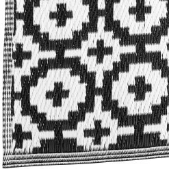 In- & Outdoorteppich Mosaik L 180 X B 120cm COLOUR CLASH In Schwarz -Zuhause Dekoration Store butlers in and outdoorteppich mosaik l 180 x b 120cm colour clash in schwarz 4