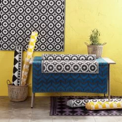 In- & Outdoorteppich Mosaik L 180 X B 120cm COLOUR CLASH In Schwarz -Zuhause Dekoration Store butlers in and outdoorteppich mosaik l 180 x b 120cm colour clash in schwarz 5