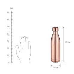 Isolierflasche 500 Ml TO GO In Roségold -Zuhause Dekoration Store butlers isolierflasche 500 ml to go in rosegold 2