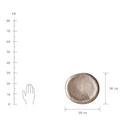 Kerzenteller Organisch Ø30cm BANQUET In Gold 7 Kerzenteller Organisch Ø30cm BANQUET In Gold -Zuhause Dekoration Store butlers kerzenteller organisch o30cm banquet in gold 2