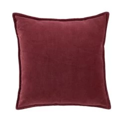 Kissen L 45 X B 45cm COTTON VELVET In Bordeaux