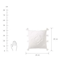 Kissen L 45 X B 45cm MAYAN RIVIERA In Weiß -Zuhause Dekoration Store butlers kissen l 45 x b 45cm mayan riviera in weiss 2