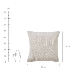 Kissen L 50 X B 50cm FREYA In Beige -Zuhause Dekoration Store butlers kissen l 50 x b 50cm freya in beige 3