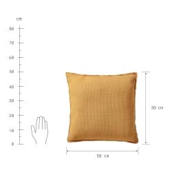 Kissen L 50 X B 50cm MILAINE In Gelb -Zuhause Dekoration Store butlers kissen l 50 x b 50cm milaine in gelb 2