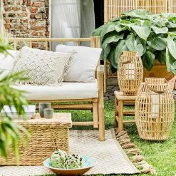 Kissen MACRAMÈ Zickzack In Weiß -Zuhause Dekoration Store butlers kissen macrame zickzack in weiss 2