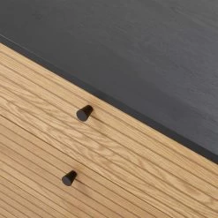 Kommode Mit 4 Schubladen MODERNIST In Schwarz-Natur -Zuhause Dekoration Store butlers kommode mit 4 schubladen modernist in schwarz natur 8