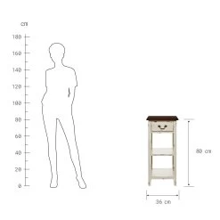 Konsole CABOTT COVE In Creme-Braun -Zuhause Dekoration Store butlers konsole cabott cove in creme braun 3