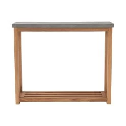 Konsole Mit Zementplatte CONCRETE In Natur-Grau -Zuhause Dekoration Store butlers konsole mit zementplatte concrete in natur grau 2