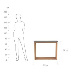 Konsole Mit Zementplatte CONCRETE In Natur-Grau -Zuhause Dekoration Store butlers konsole mit zementplatte concrete in natur grau 3