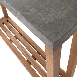 Konsole Mit Zementplatte CONCRETE In Natur-Grau -Zuhause Dekoration Store butlers konsole mit zementplatte concrete in natur grau 6