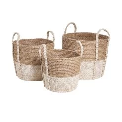 Korb Ø28cm BASIC BRAID In Natur -Zuhause Dekoration Store butlers korb o28cm basic braid in natur 4