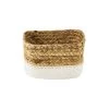 Korb Rechteckig L 17 X B 12cm RUSH ROPE In Natur-Weiß -Zuhause Dekoration Store butlers korb rechteckig l 17 x b 12cm rush rope in natur weiss