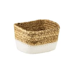 Korb Rechteckig L 17 X B 12cm RUSH ROPE In Natur-Weiß -Zuhause Dekoration Store butlers korb rechteckig l 17 x b 12cm rush rope in natur weiss 2