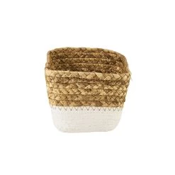 Korb Rechteckig L 17 X B 12cm RUSH ROPE In Natur-Weiß -Zuhause Dekoration Store butlers korb rechteckig l 17 x b 12cm rush rope in natur weiss 3