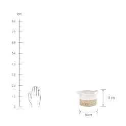 Korb Rund Ø18cm COTTON BRAID In Natur-Weiß -Zuhause Dekoration Store butlers korb rund o18cm cotton braid in natur weiss 3