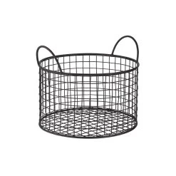 Korb Rund Ø22cm HOOP In Schwarz