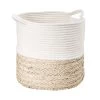 Korb Rund Ø35cm COTTON BRAID In Natur-Weiß -Zuhause Dekoration Store butlers korb rund o35cm cotton braid in natur weiss