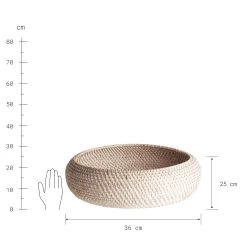 Korb Rund Ø36cm RONDA In Natur -Zuhause Dekoration Store butlers korb rund o36cm ronda in natur 2