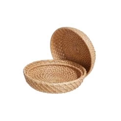 Korbschale Rattan Ø20cm RONDA In Natur -Zuhause Dekoration Store butlers korbschale rattan o20cm ronda in natur 2