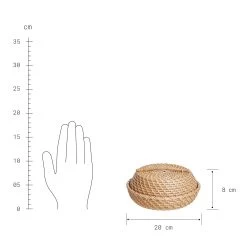 Korbschale Rattan Ø20cm RONDA In Natur -Zuhause Dekoration Store butlers korbschale rattan o20cm ronda in natur 3