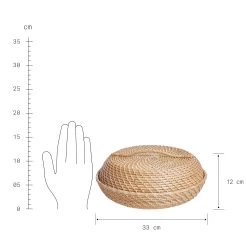 Korbschale Rattan Ø33cm RONDA In Natur -Zuhause Dekoration Store butlers korbschale rattan o33cm ronda in natur 3