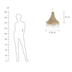 Lampenschirm Höhe 40cm BOMAS In Natur -Zuhause Dekoration Store butlers lampenschirm hohe 40cm bomas in natur 2