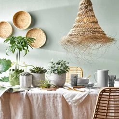 Lampenschirm Höhe 40cm BOMAS In Natur -Zuhause Dekoration Store butlers lampenschirm hohe 40cm bomas in natur 7