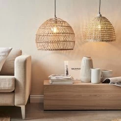 Lampenschirm Ø49cm CORBELLE In Natur -Zuhause Dekoration Store butlers lampenschirm o49cm corbelle in natur 7