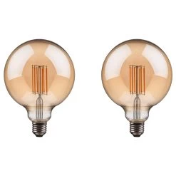 LED-Glühlampe BRIGHT LIGHT 2er-Set In Durchsichtig