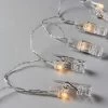 LED-Klammern 10 Lichter Mit USB-Batteriefach CLIP ART In Transparent