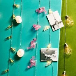 LED-Klammern 10 Lichter Mit USB-Batteriefach CLIP ART In Transparent -Zuhause Dekoration Store butlers led klammern 10 lichter mit usb batteriefach clip art in transparent 7