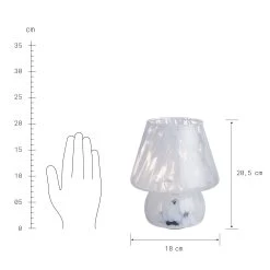 LED Leuchte Höhe 21cm MISS MARBLE In Hellblau -Zuhause Dekoration Store butlers led leuchte hohe 21cm miss marble in hellblau 4