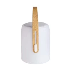 LED Leuchte Mit Bluetooth® Und Farbwechsel SOUND LOUNGE In Weiß-Hellbraun -Zuhause Dekoration Store butlers led leuchte mit bluetooth r und farbwechsel sound lounge in weiss hellbraun 10