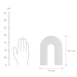 LED Lichterbogen Höhe 20cm RAINBOW In Weiß -Zuhause Dekoration Store butlers led lichterbogen hohe 20cm rainbow in weiss 4