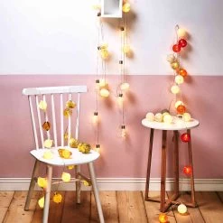 LED-Lichterkette 10 Lichter Mit USB-Batteriefach BULB LIGHTS In Transparent -Zuhause Dekoration Store butlers led lichterkette 10 lichter mit usb batteriefach bulb lights in transparent 10