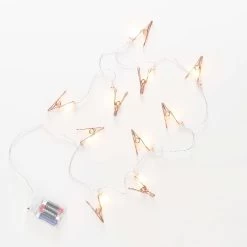LED-Lichterkette Clips 10 Lichter Mit USB-Batteriefach CLIP COUTURE In Roségold 10 LED-Lichterkette Clips 10 Lichter Mit USB-Batteriefach CLIP COUTURE In Roségold -Zuhause Dekoration Store butlers led lichterkette clips 10 lichter mit usb batteriefach clip couture in rosegold 3