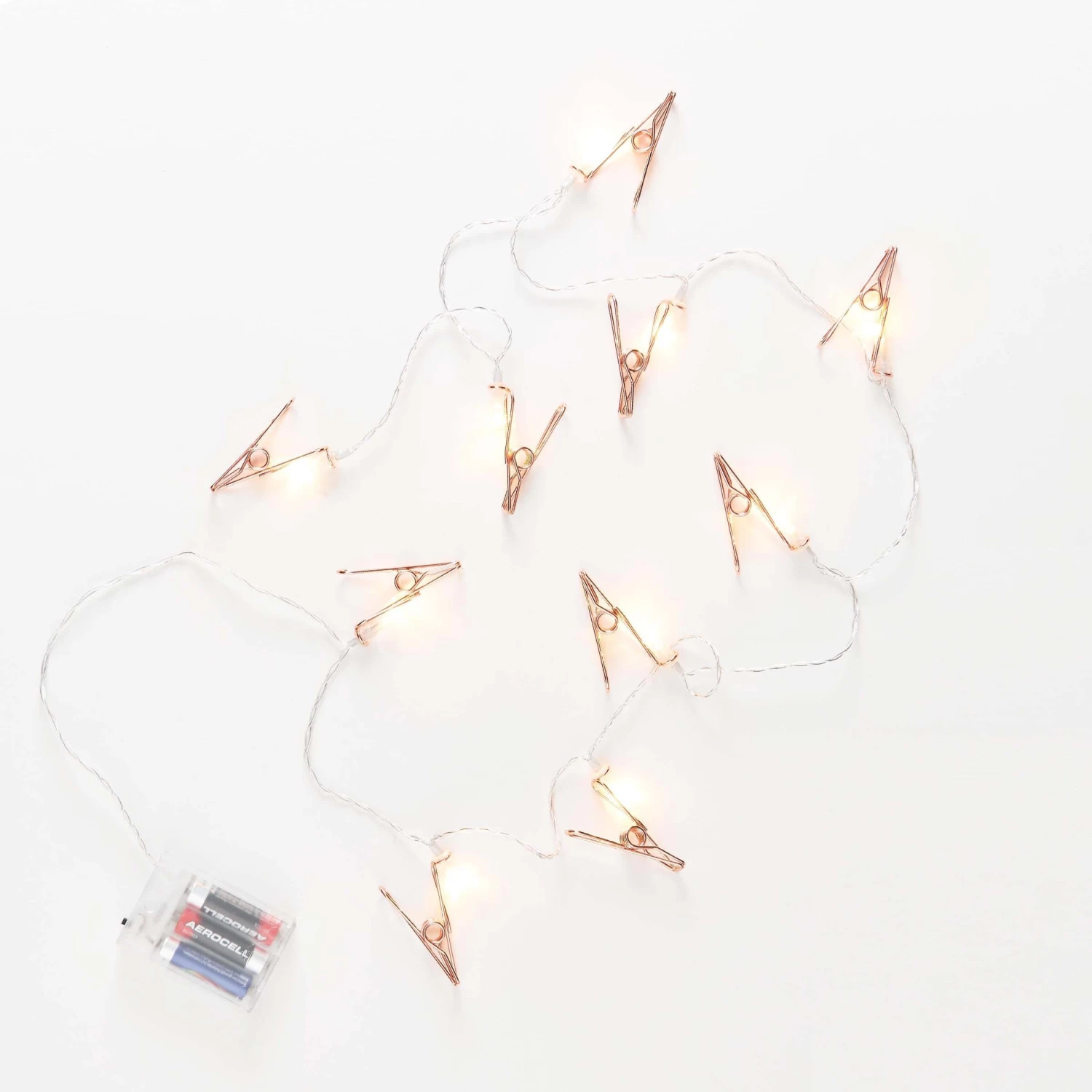 LED-Lichterkette Clips 10 Lichter Mit USB-Batteriefach CLIP COUTURE In Roségold 6 LED-Lichterkette Clips 10 Lichter Mit USB-Batteriefach CLIP COUTURE In Roségold – Bild 4