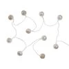 LED-Lichterkette Metallball 10 Lichter Mit USB-Batteriefach ORIENTAL LIGHTS In Silber -Zuhause Dekoration Store butlers led lichterkette metallball 10 lichter mit usb batteriefach oriental lights in silber