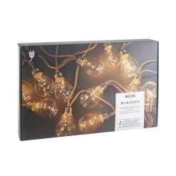 LED Lichterkette Mit Naturseil 15 Lichter Und Stecker BULB LIGHTS In Natur -Zuhause Dekoration Store butlers led lichterkette mit naturseil 15 lichter und stecker bulb lights in natur 3